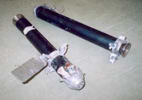 Rocket motors used in the destruction of Nablus.